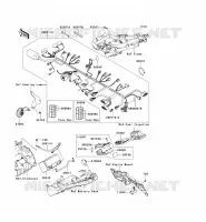 TELAIO MATERIALE ELETTRICO per Kawasaki Z750 2008