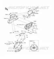 CUFFIA per Kawasaki Z750 2009