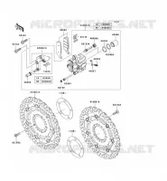FRENO ANTERIORE per Kawasaki Z750 2009
