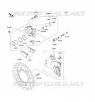 FRENO POSTERIORE per Kawasaki Z750 2009