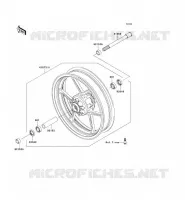 MOZZO ANTERIORE per Kawasaki Z750 2009