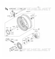 MOZZO POSTERIORE per Kawasaki Z750 2009