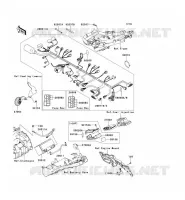 TELAIO MATERIALE ELETTRICO per Kawasaki Z750 2009