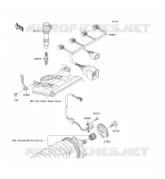 ACCENSIONE per Kawasaki NINJA ZX-10R 2004