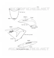 ADESIVO(ORANGE) per Kawasaki NINJA ZX-10R 2004