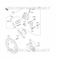 FRENO POSTERIORE per Kawasaki NINJA ZX-10R 2004