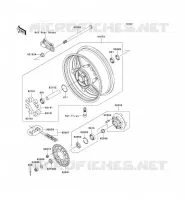 RUOTA POSTERIORE   CATENA per Kawasaki NINJA ZX-10R 2004