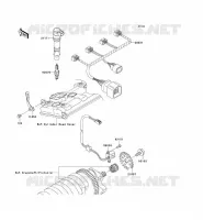 ACCENSIONE per Kawasaki NINJA ZX-10R 2004