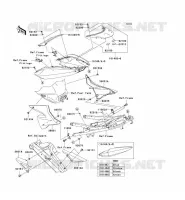 FIANCHETTI   COPERCHIO CATENA per Kawasaki NINJA ZX-10R 2004