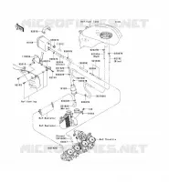FUEL EVAPORAZIONE SISTEMA(CA) per Kawasaki NINJA ZX-10R 2004