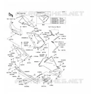 LOWER CUFFIA per Kawasaki NINJA ZX-10R 2004