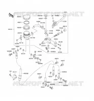 ANTERIORE POMPA per Kawasaki NINJA ZX-10R 2004