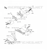POGGIAPIEDI per Kawasaki NINJA ZX-10R 2004