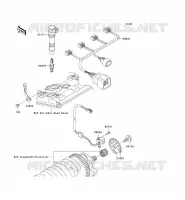 ACCENSIONE per Kawasaki NINJA ZX-10R 2005