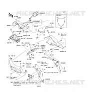 CUFFIA per Kawasaki NINJA ZX-10R 2005