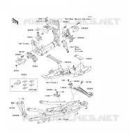 PARTI DEL TELAIO (COUVERTURE) per Kawasaki NINJA ZX-10R 2005