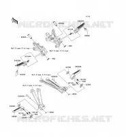 POGGIAPIEDI per Kawasaki NINJA ZX-10R 2005
