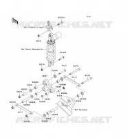 SOSPENSIONE per Kawasaki NINJA ZX-10R 2005