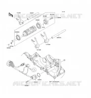 CAMBIO TAMBURO   FORCHE SHIFT per Kawasaki NINJA ZX-10R 2007