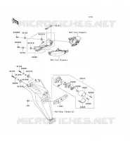 FANALE POSTERIORE(S) per Kawasaki NINJA ZX-10R 2007