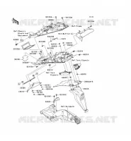 PARAFANGO POSTERIORE per Kawasaki NINJA ZX-10R 2007