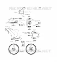 ADESIVO(BLANC) per Kawasaki NINJA ZX-10R 2013