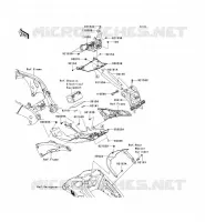 PARAFANGO POSTERIORE per Kawasaki NINJA ZX-10R 2013