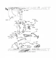 PARTI DEL TELAIO (COUVERTURE) per Kawasaki NINJA ZX-10R 2013