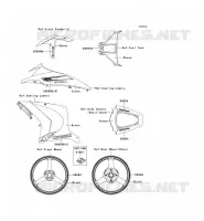 ADESIVO(GREEN) per Kawasaki NINJA ZX-10R ABS 2011
