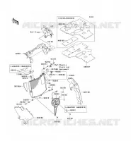 RADIATORE per Kawasaki NINJA ZX-10R ABS 2011