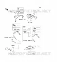 ETICHETTE per Kawasaki NINJA ZX-10R ABS 2012