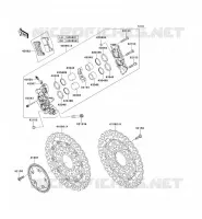 FRENO ANTERIORE per Kawasaki NINJA ZX-10R ABS 2012
