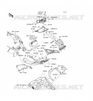 PARAFANGO POSTERIORE per Kawasaki NINJA ZX-10R ABS 2012