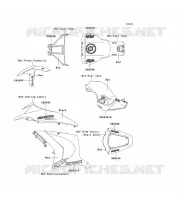 ADESIVO(RED)(CA,US) per Kawasaki NINJA ZX-10R ABS 2012