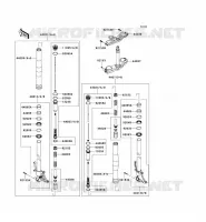 FORCELLA per Kawasaki NINJA ZX-10R ABS 2012