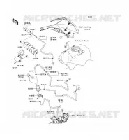 FUEL EVAPORAZIONE SISTEMA(CA) per Kawasaki NINJA ZX-10R ABS 2012