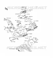 PARAFANGO POSTERIORE per Kawasaki NINJA ZX-10R ABS 2012
