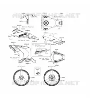ADESIVO(EBONY) per Kawasaki NINJA ZX-10R ABS 2015
