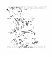 PARTI DEL TELAIO (COUVERTURE) per Kawasaki NINJA ZX-10R ABS 2015