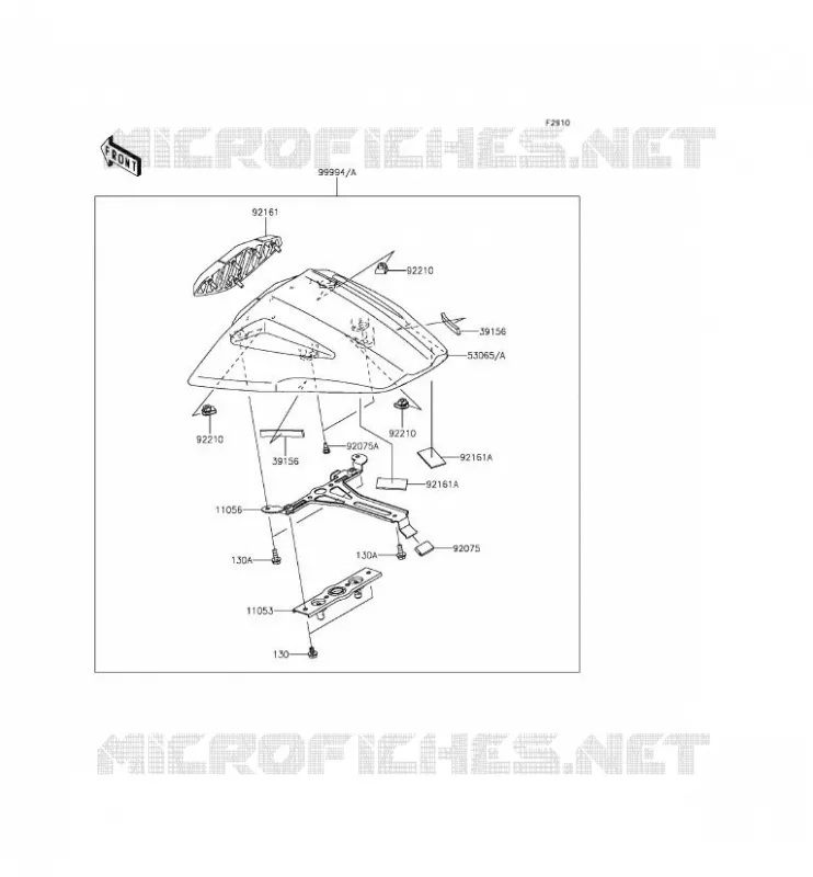 ACCESSORIO (COUVRE SELLE) Kawasaki MOTOS 1000 2015 NINJA ZX-10R ABS  ZX1000KFF