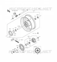RUOTA POSTERIORE   CATENA per Kawasaki NINJA ZX-10R ABS 2015