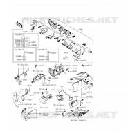 TELAIO MATERIALE ELETTRICO per Kawasaki NINJA ZX-10R ABS 2015