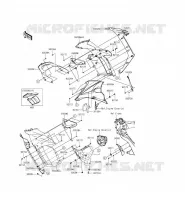 CUFFIA(CENTRALE) per Kawasaki Z1000SX ABS 2014