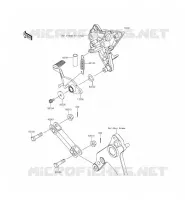 PEDALE DEL FRENO per Kawasaki Z1000SX ABS 2014