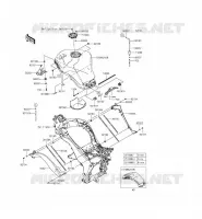 SERBATOIO DI CARBURANTE per Kawasaki Z1000SX ABS 2014