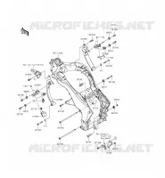 SUPPORTO DEL MOTORE per Kawasaki Z1000SX ABS 2014