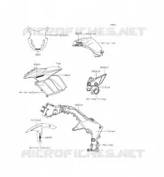 ADESIVO(GRAY) per Kawasaki Z1000SX ABS 2015