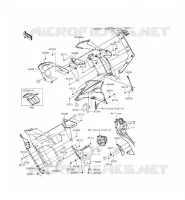 CUFFIA(CENTRALE) per Kawasaki Z1000SX ABS 2015