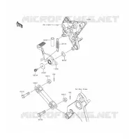 PEDALE DEL FRENO per Kawasaki Z1000SX ABS 2015