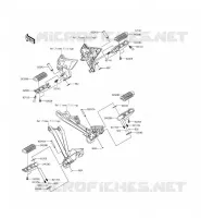 POGGIAPIEDI per Kawasaki Z1000SX ABS 2015